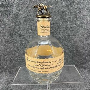 Blanton's The Original Single Barrel, Bourbon Whiskey, EMPTY Bottle & Stopper